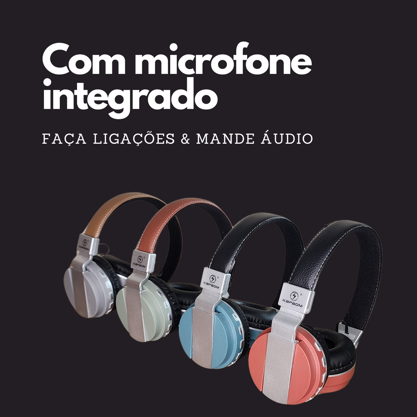 Headset Bluetooth Gamer Sem Fio Over-ear Com Microfone