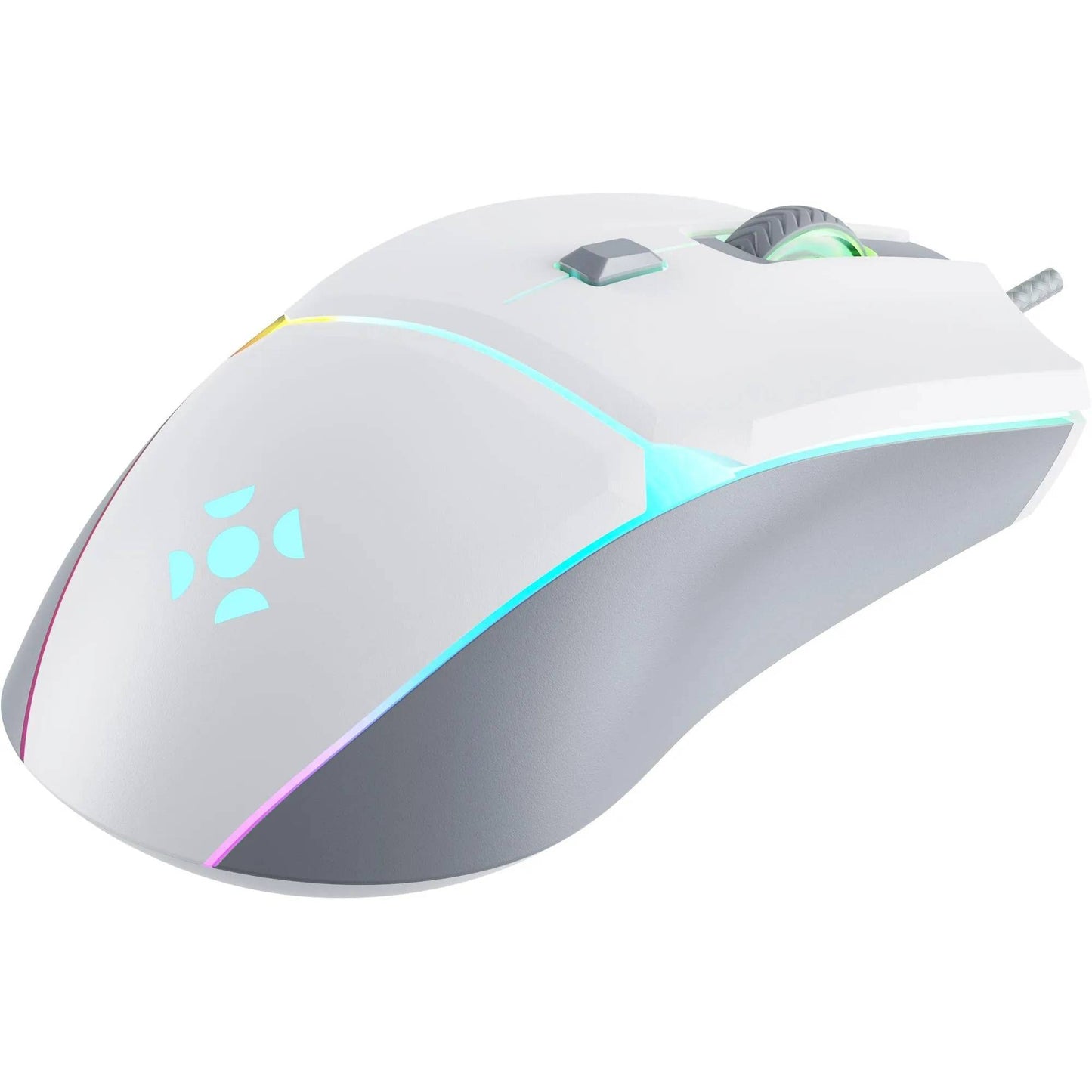 Mouse Gamer Rgb Fortrek Crusader White Edition 12800dpi