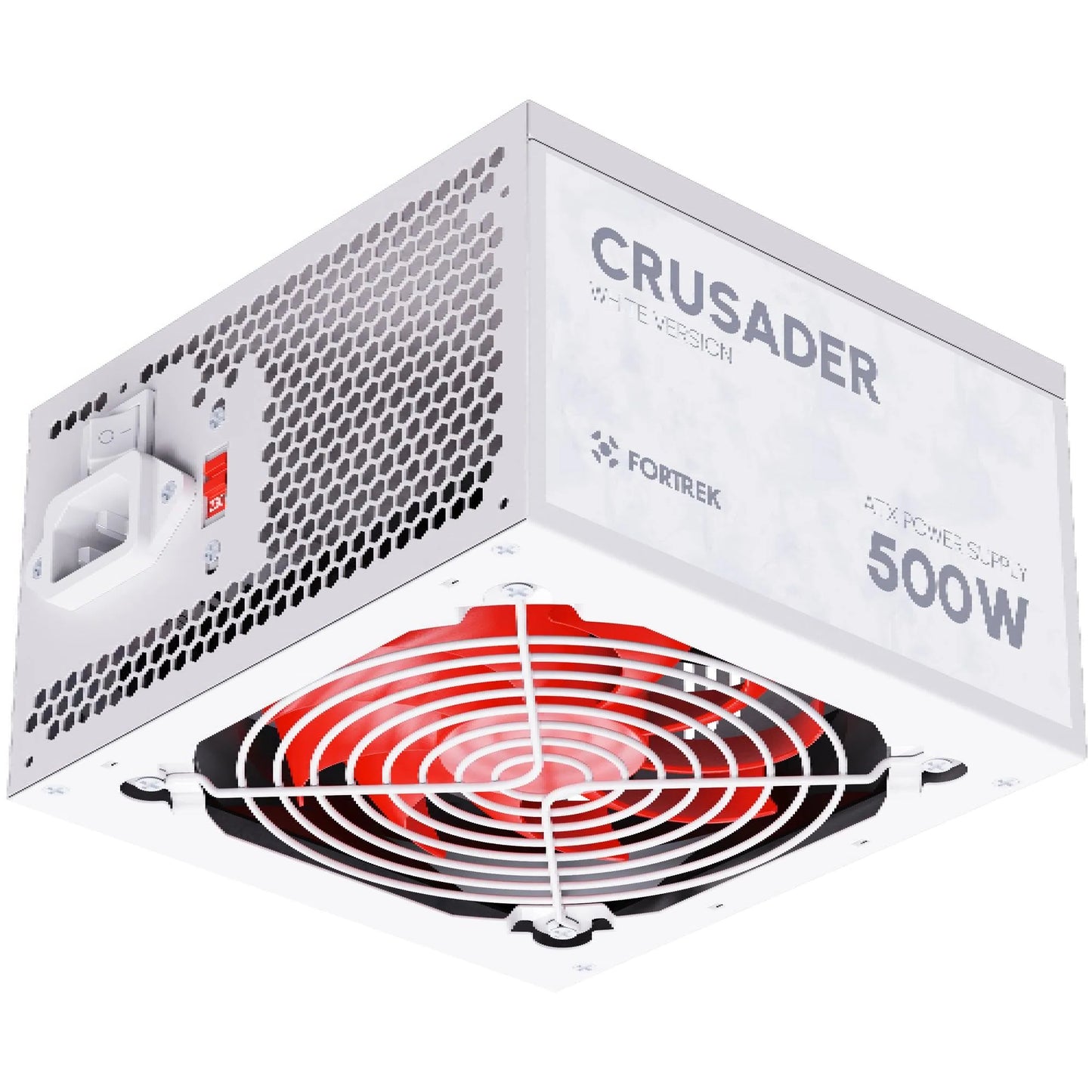 Fonte 500w Gamer Atx Fortrek Crusader Branca Bivolt 127/220v