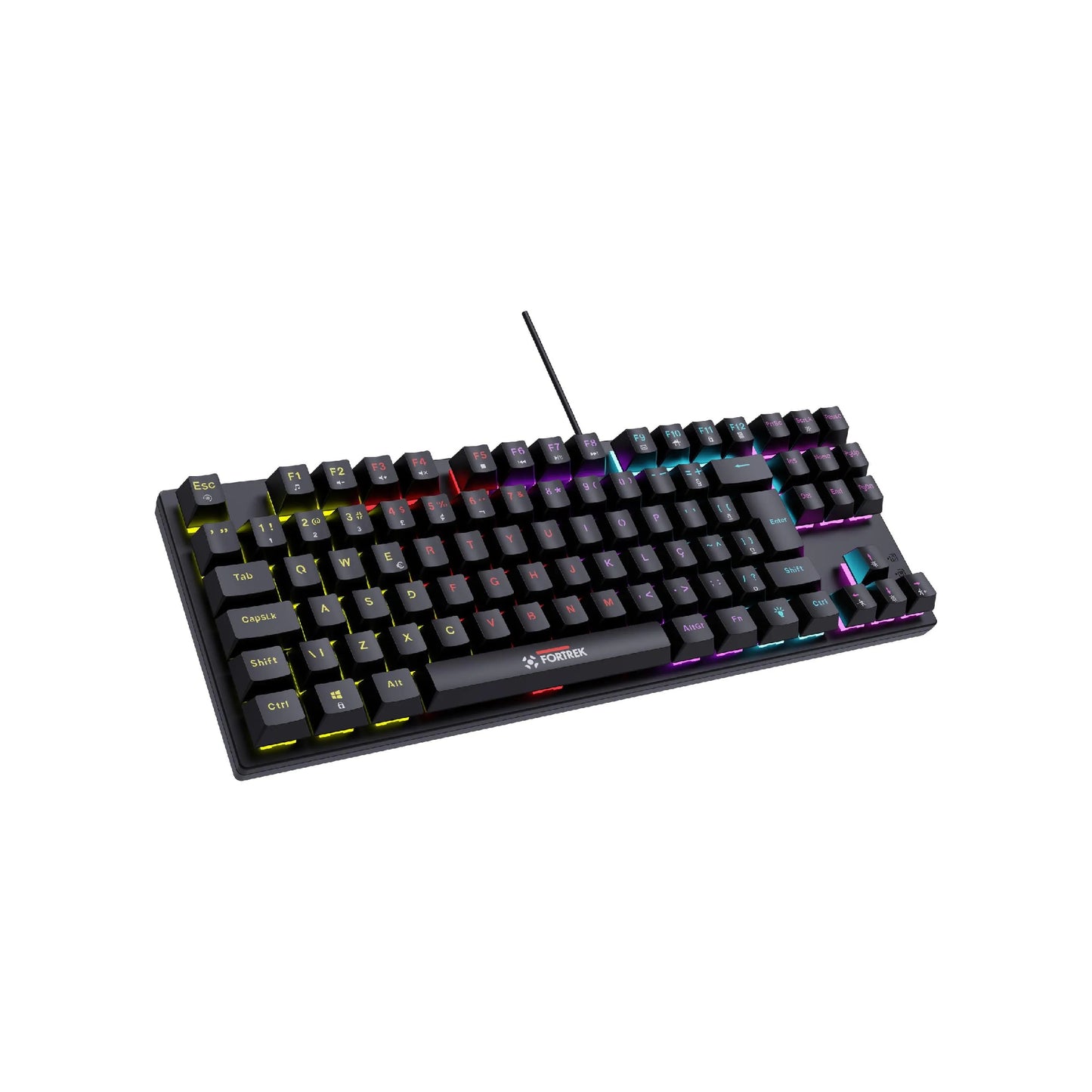 Teclado Mecânico Gamer Fortrek Gravity 80 Rainbow Outemu Red