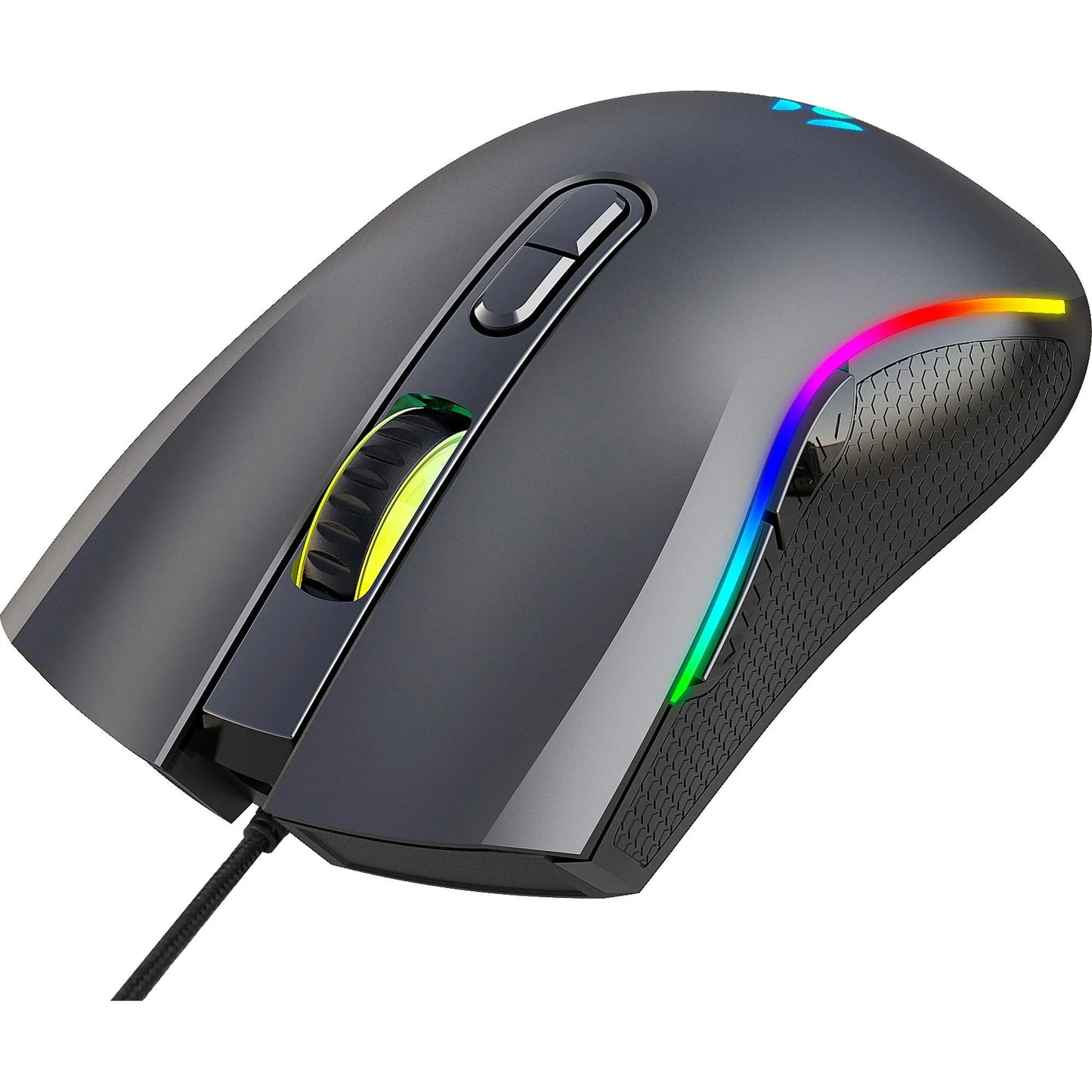 Mouse Gamer RGB Ambidestro Fortrek Black Hawk 7200DPI
