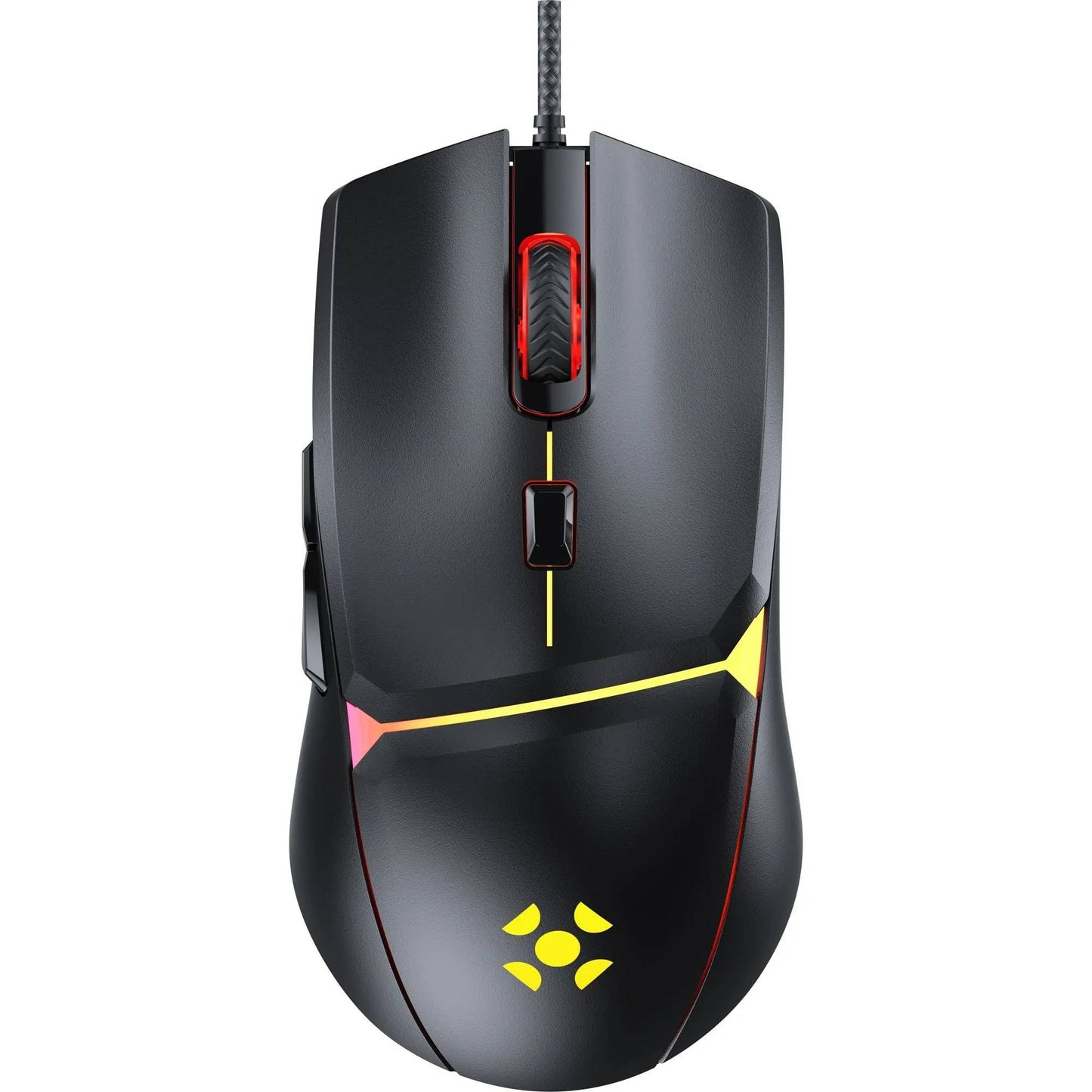 Mouse Gamer Rgb Fortrek Crusader Black Edition 12800dpi