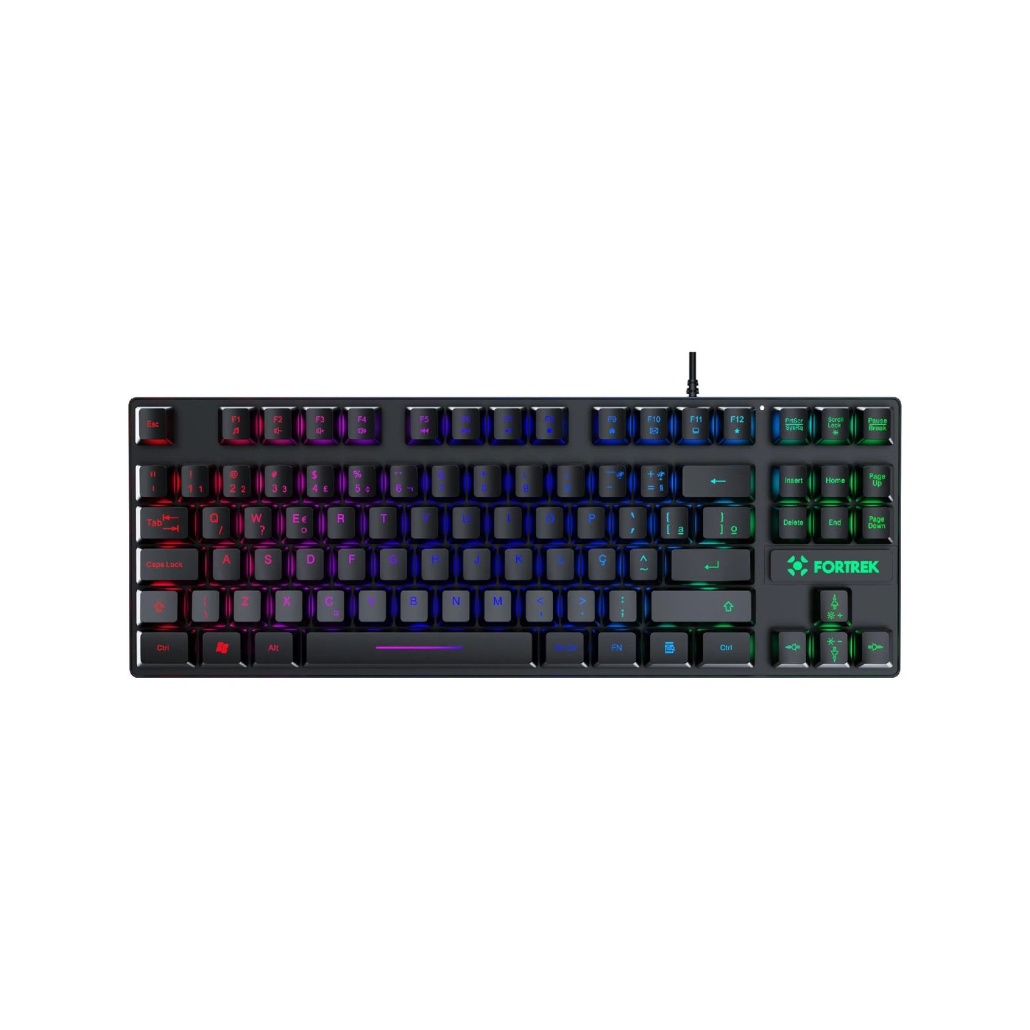 Teclado Gamer RGB Fortrek Fearless 80 Black Edition TKL