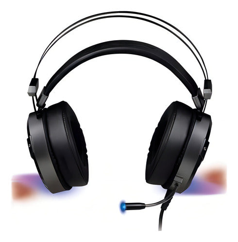 Headset Gamer Over-ear Fortrek H1 + 7.1 Rgb 2xp2+usb Black