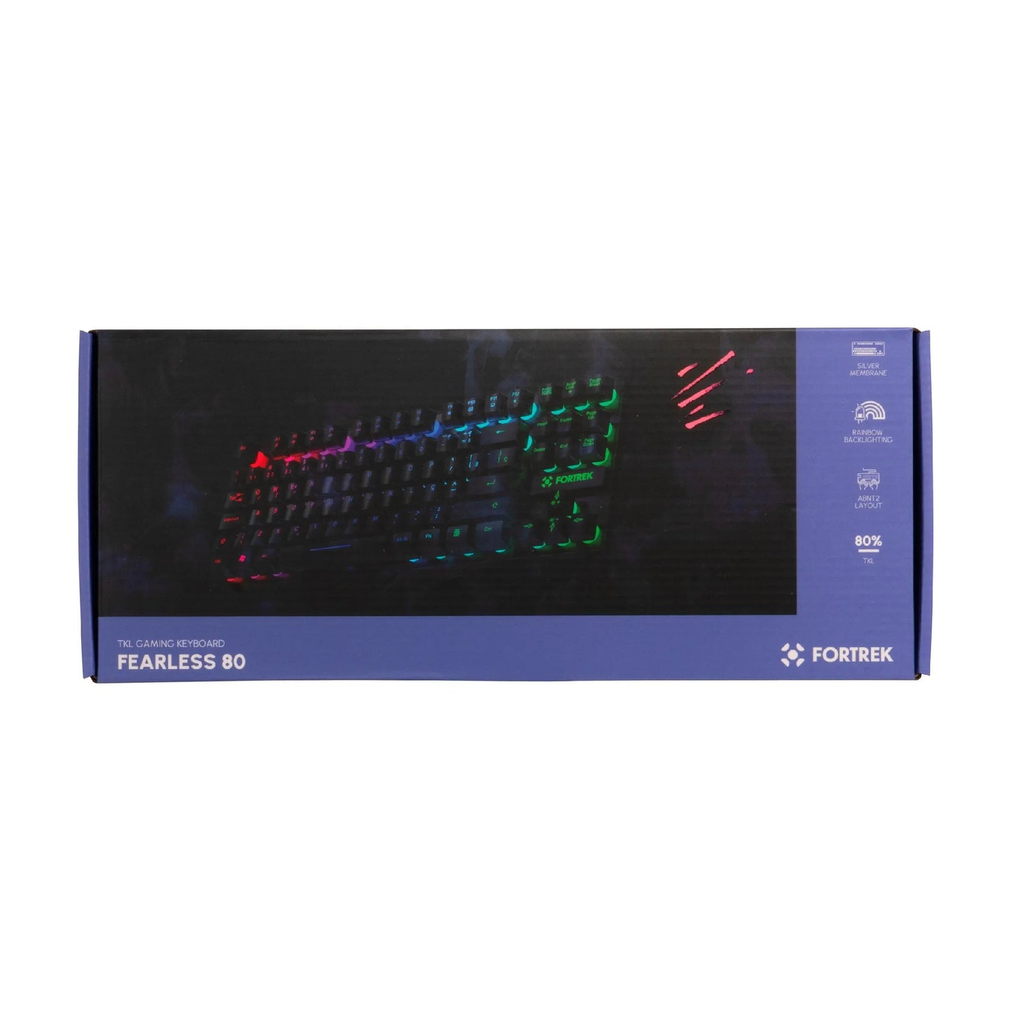 Teclado Gamer RGB Fortrek Fearless 80 Black Edition TKL