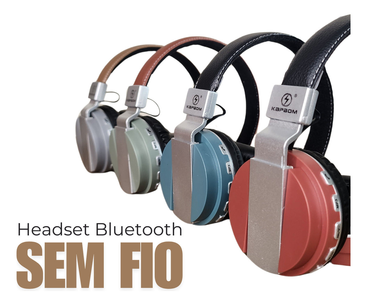 Headset Bluetooth Gamer Sem Fio Over-ear Com Microfone