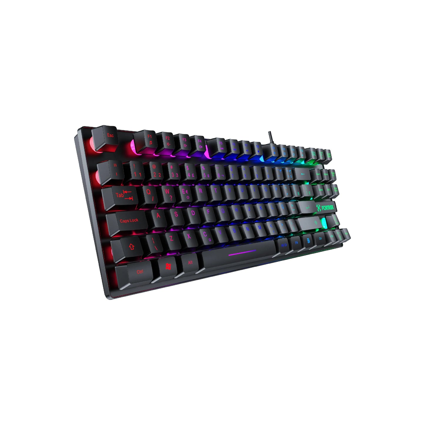 Teclado Gamer RGB Fortrek Fearless 80 Black Edition TKL