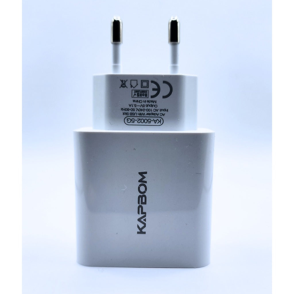 Carregador Rápido 5.1A Para iPhone Com 2 Entradas Usb