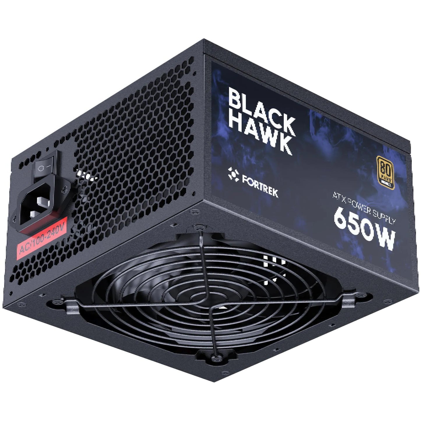 Fonte Gamer Atx Fortrek Black Hawk 650w 80 Plus Bronze Com PFC Ativo