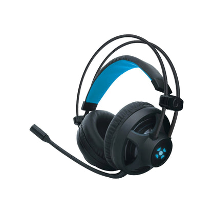 Headset Gamer Fortrek H2 Pro Over-ear Black Edition Led Azul