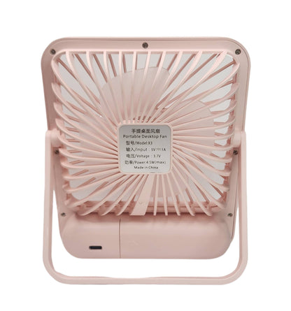 Ventilador Pequeno Turbo De Mesa Portátil Com 5 Velocidades