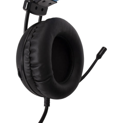 Headset Gamer Fortrek H2 Pro Over-ear Black Edition Led Azul