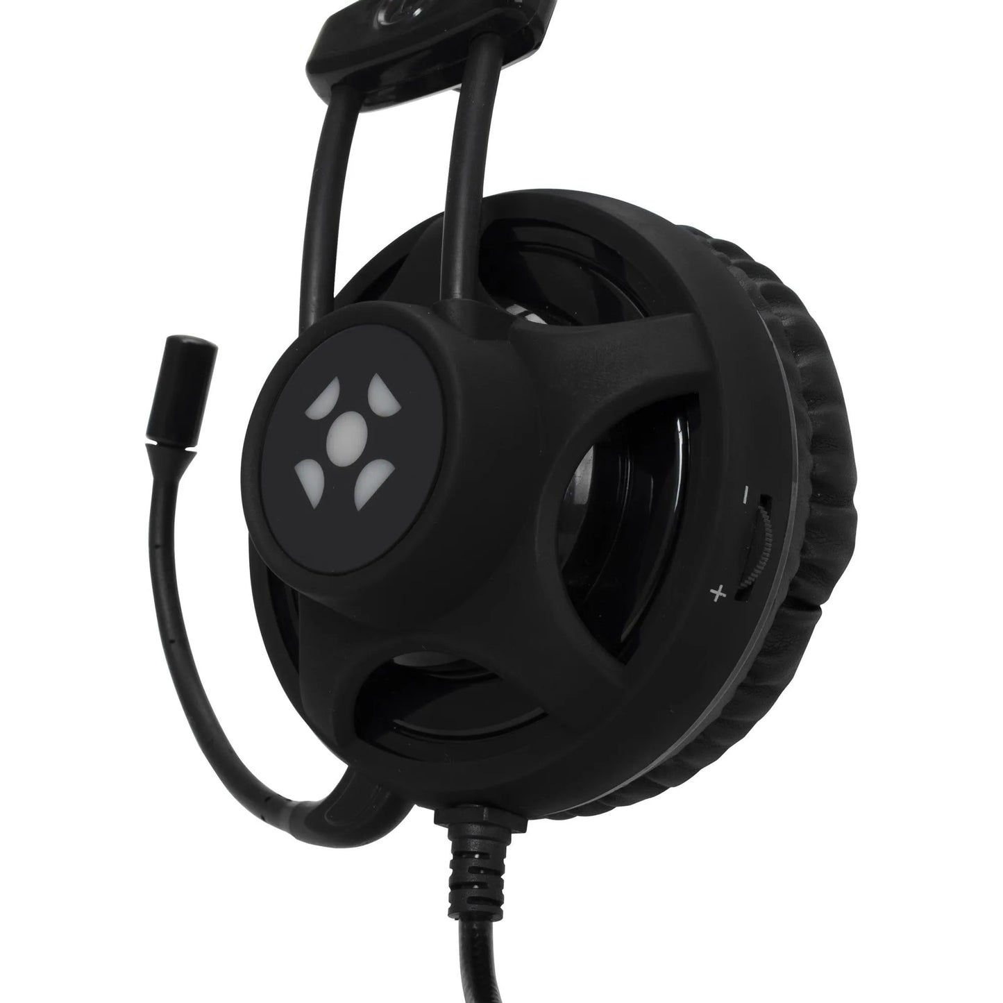 Headset Gamer Fortrek H2 Pro Over-ear Black Edition Led Azul