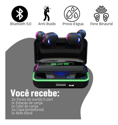 Fone De Ouvido Bluetooth In-ear Tws 5.3 Ka-938 Sport Edition