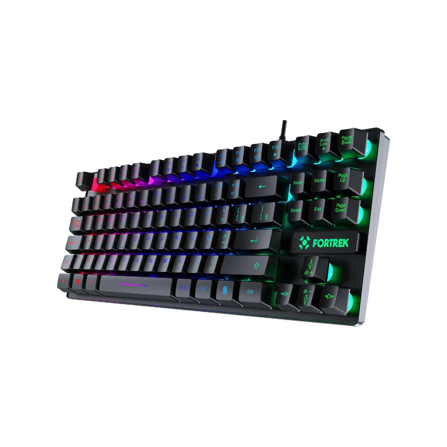 Teclado Gamer RGB Fortrek Fearless 80 Black Edition TKL