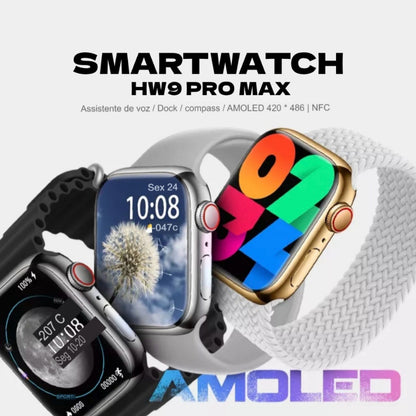 Relógio Smartwatch Hw9 Pro Max Tela 2.2"  Com 3 Pulseiras