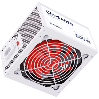 Fonte 500w Gamer Atx Fortrek Crusader Branca Bivolt 127/220v