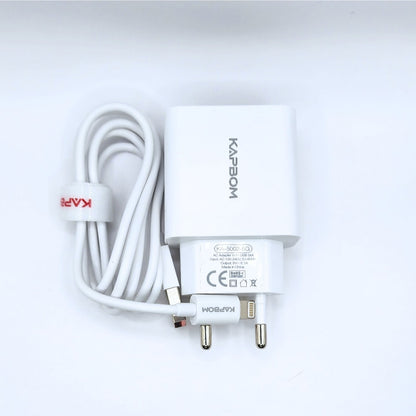 Carregador Rápido 5.1A Para iPhone Com 2 Entradas Usb